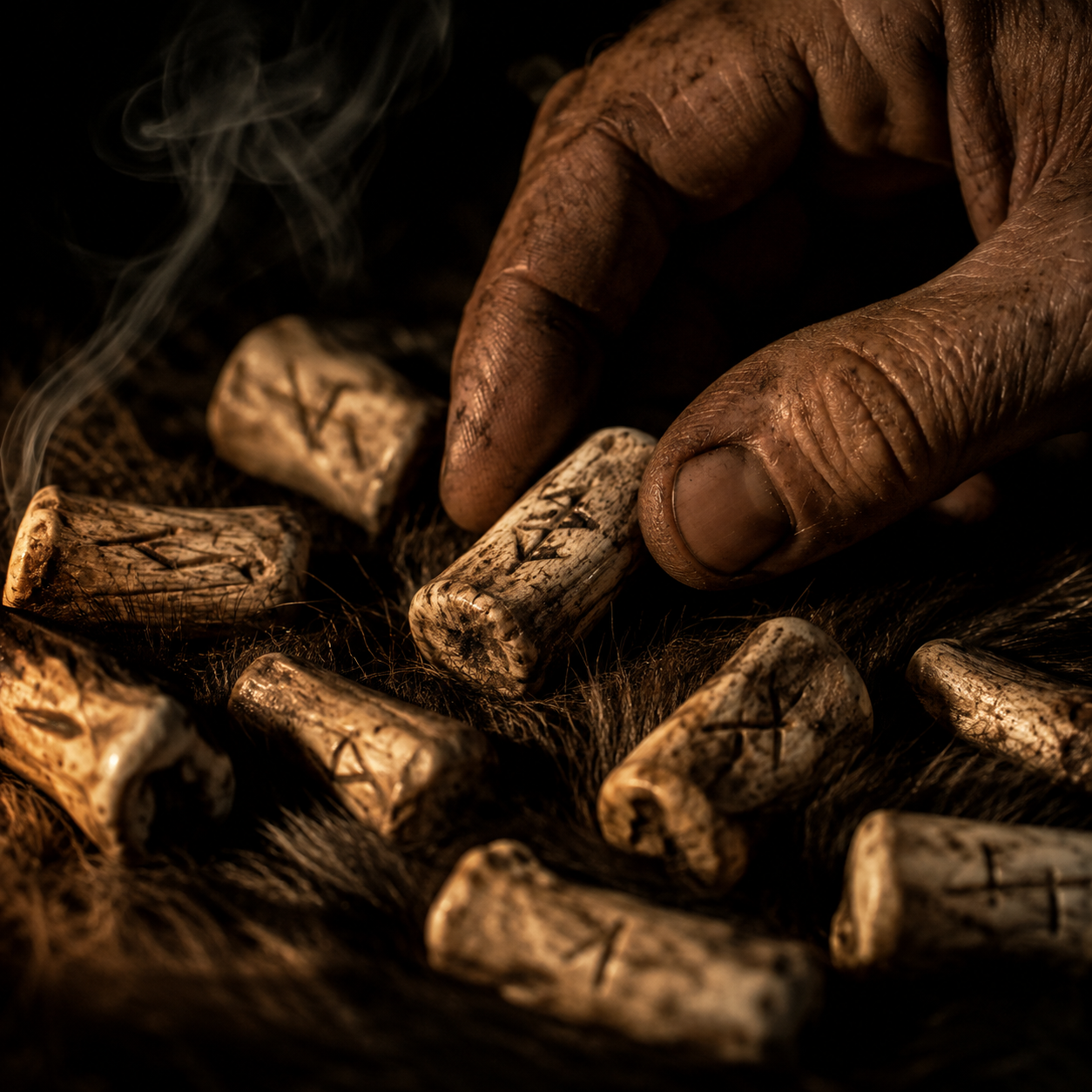 Runes et os divinatoires